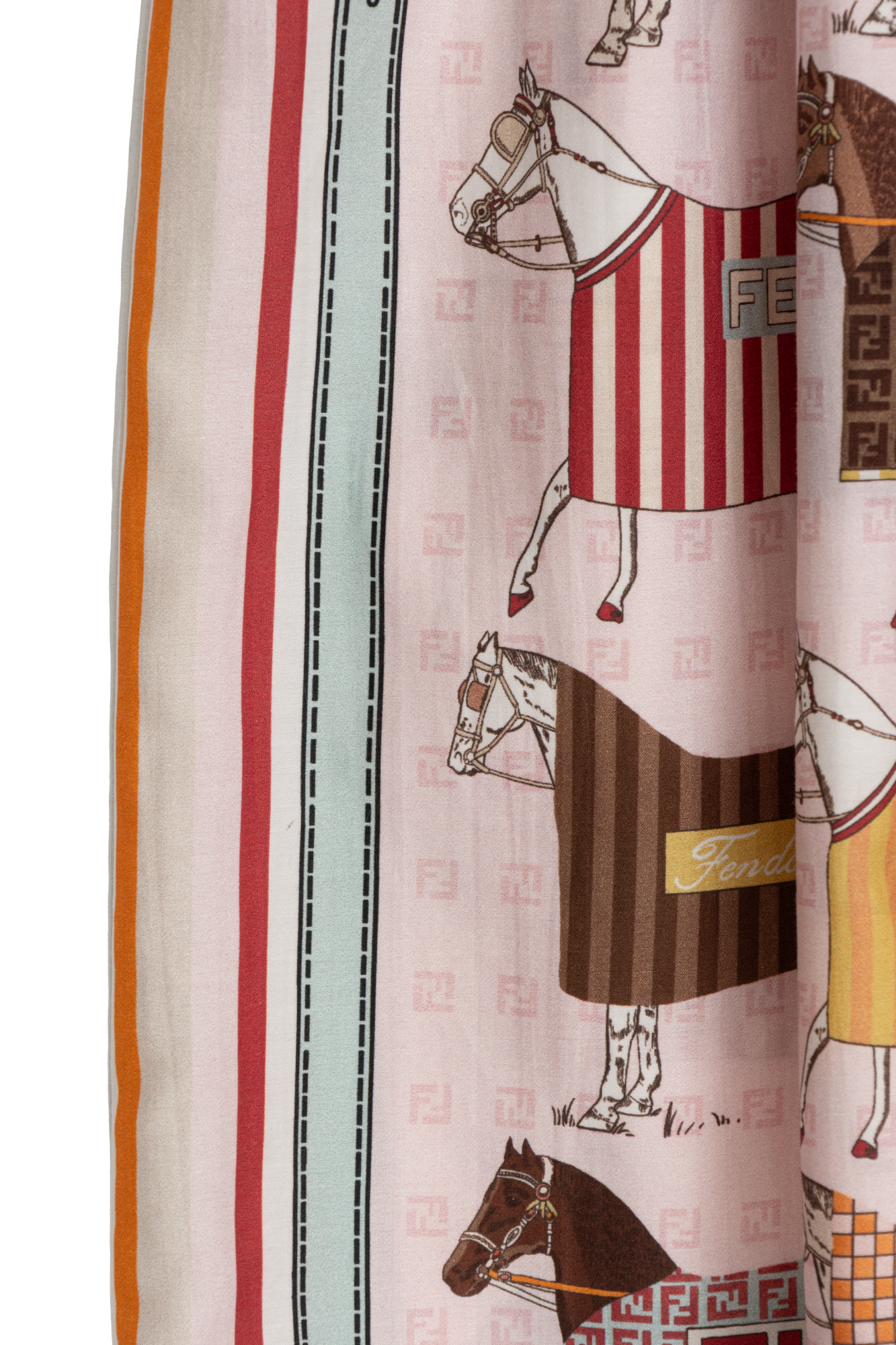 OLD FENDI フロッキー ズッカ柄 レザー トリム タイト スカート Multicolour Patterned skirt Fendi Kids - Vitkac AS